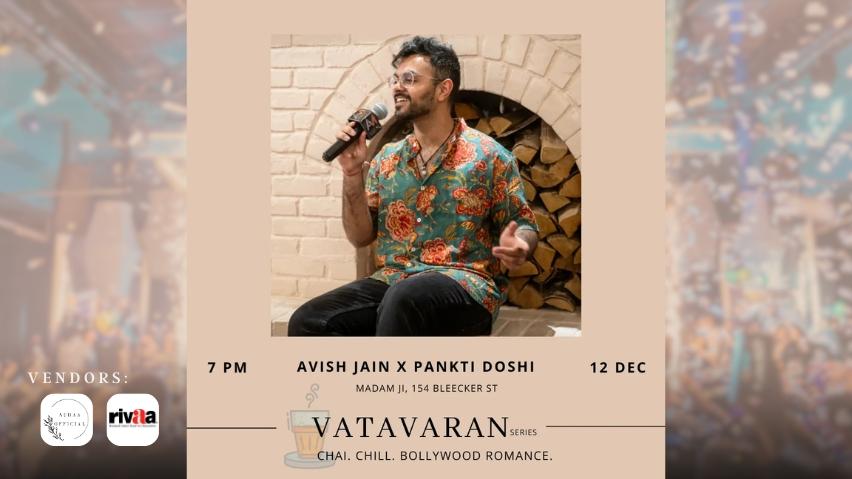 Vatavaran: NYC's Newest Music Series Returns with Avish Jain and Pankti Doshi