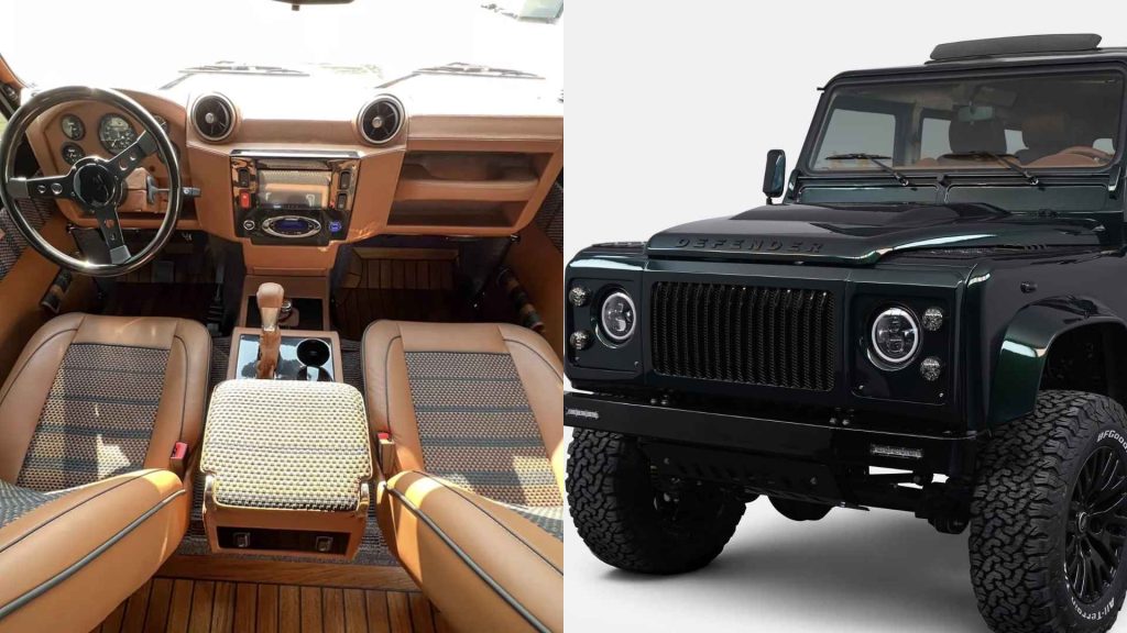 Monarch Defender vs Land Rover Defender showing performance and suspension upgrades
