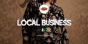 Khaadi fashion brand showcasing vibrant South Asian fabrics and contemporary clothing designs.