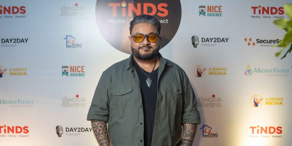 Fuad Al Muqtadir attending TINDS Social Dhaka at Impetus Lounge on May 15, 2026.